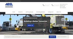 Desktop Screenshot of abslconstruction.com